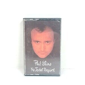 Vintage Phil Collins No Jacket Required (Cassette Tape 1985 Atlantic Columbia)